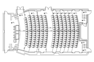 پلان چیدمان سالن
